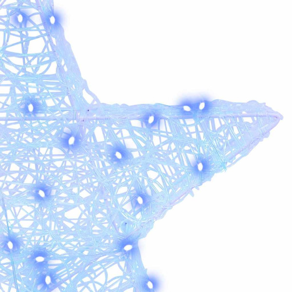 Estrella 3D con 50 LED Azul 55 x 53.5 x 10 cm Acrílico M 4