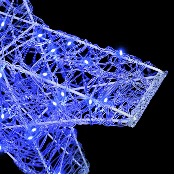 Estrella 3D con 50 LED Azul 55 x 53.5 x 10 cm Acrílico M 5