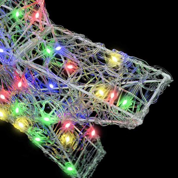 Estrella 3D con 50 LED Multicolor 55 x 53.5 x 10 cm Acrílico M 5