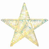Estrella 3D con 50 LED cálido 55 x 52.5 x 9 cm PET 3