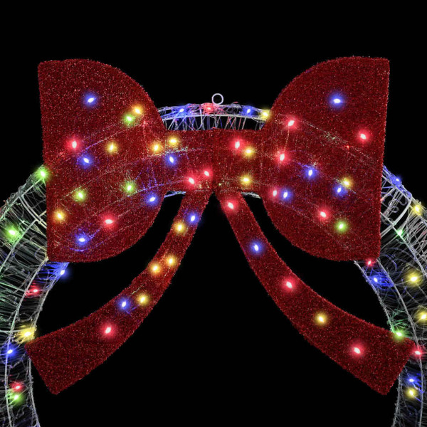 Corona con luces de tiras LED Multicolor 120 cm Acrílico M 3