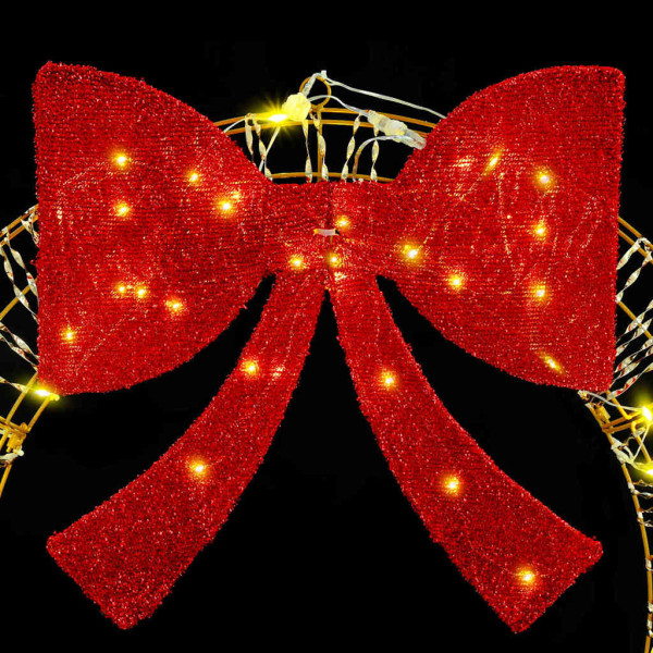 Corona con 60 LED cálido 75 cm PET M 5