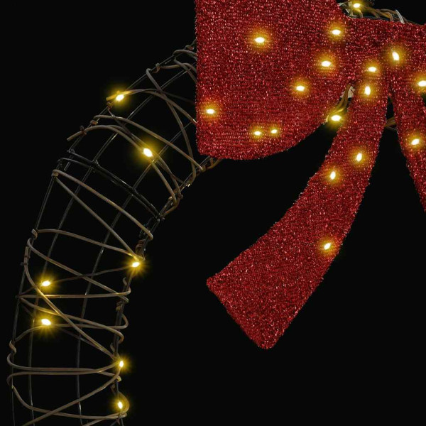 Corona con 60 LED cálido 75 cm Ratán M 4