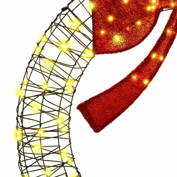 Corona con 150 LED cálido 120 cm Ratán M 4