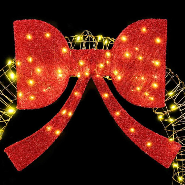 Corona con 150 LED cálido 120 cm Ratán M 5