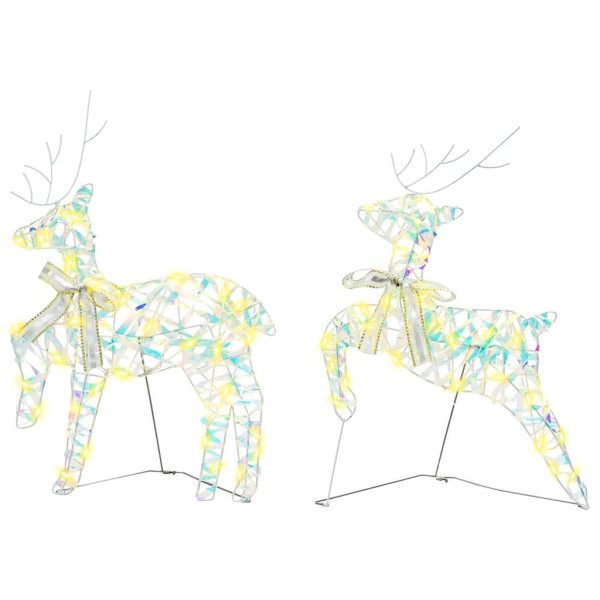 Renos LED con 40 LED 2 pcs Cálido 64 x 42 x 15 cm PET M 3