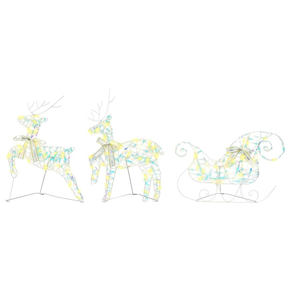 Renos LED con 60 LED 3 pcs Cálido PET M 3