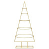 Árbol de Navidad de metal con soporte Dorado 90 cm 5
