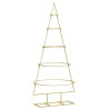 Árbol de Navidad de metal con soporte Dorado 125 cm 2