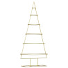 Árbol de Navidad de metal con soporte Dorado 150 cm 2