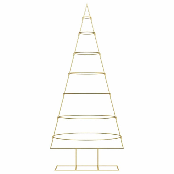 Árbol de Navidad de metal con soporte Dorado 180 cm M 5