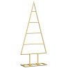 Árbol de Navidad de metal con soporte Dorado 60 cm 2