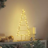 Árbol de Navidad de metal con soporte Dorado 60 cm 4