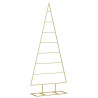 Árbol de Navidad de metal con soporte Dorado 125 cm 2