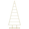 Árbol de Navidad de metal con soporte Dorado 125 cm 5