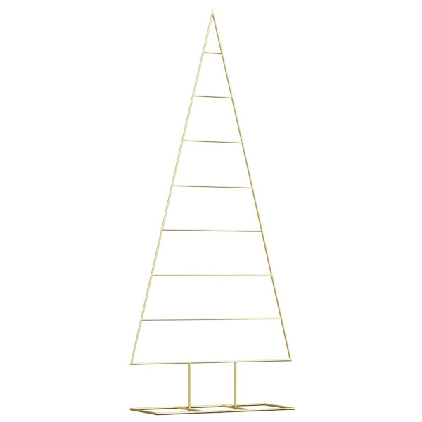 Árbol de Navidad de metal con soporte Dorado 180 cm M 2
