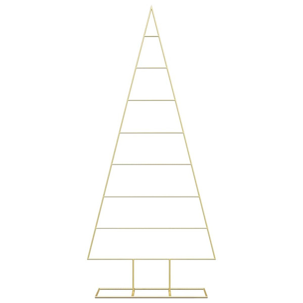 Árbol de Navidad de metal con soporte Dorado 180 cm M 5