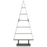 Árbol de Navidad de metal con soporte Negro 90 cm Acero 5