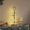 Árbol de Navidad de metal con soporte Negro 60 cm 4