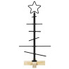 Árbol de Navidad de metal con soporte Negro 60 cm 5