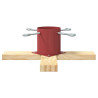 Soporte para Árbol de Navidad 1.73 Rojo 50 x 50 x 16 cm 5