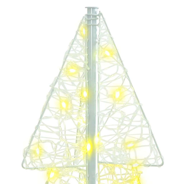 Árbol de Navidad con 100 LED Cálido 120 cm Acrílico M 4