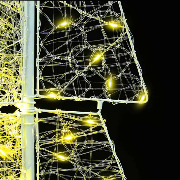 Árbol de Navidad con 100 LED Cálido 120 cm Acrílico M 5