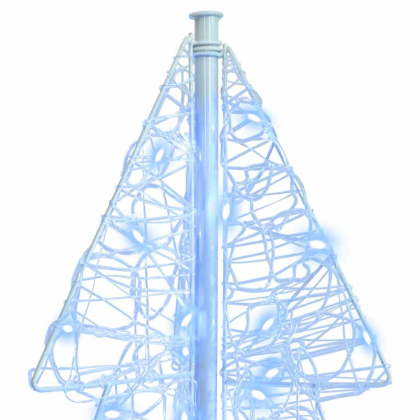 Árbol de Navidad con 100 LED Frío 120 cm Acrílico M 4