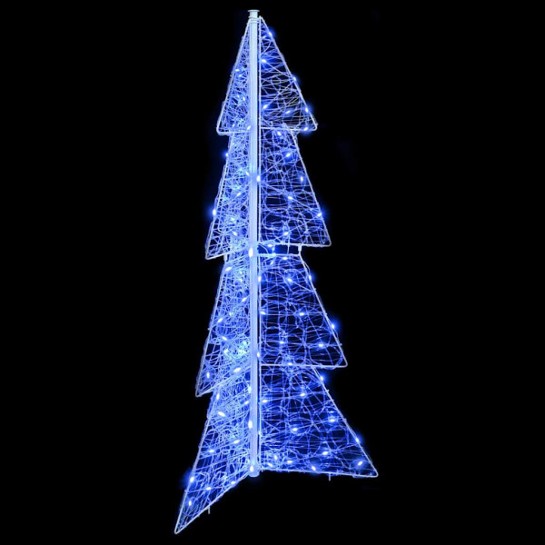 Árbol de Navidad con 100 LED Azul 120 cm Acrílico M 3