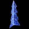 Árbol de Navidad con 100 LED Azul 120 cm Acrílico 3