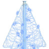 Árbol de Navidad con 100 LED Azul 120 cm Acrílico 4