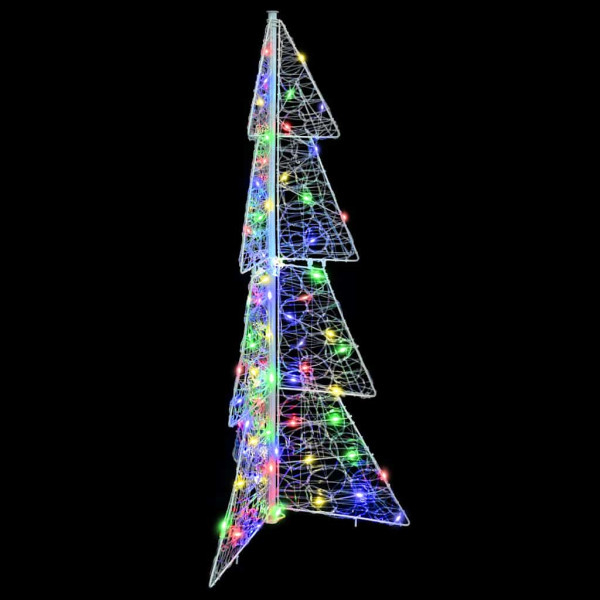 Árbol de Navidad con 100 LED Multicolor 120 cm Acrílico M 3