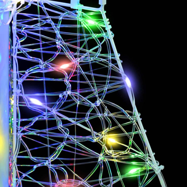 Árbol de Navidad con 100 LED Multicolor 120 cm Acrílico M 5