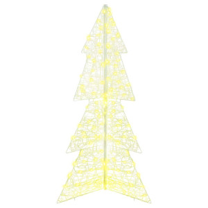 Árbol de Navidad con 160 LED Cálido 150 cm Acrílico H