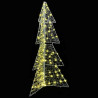 Árbol de Navidad con 160 LED Cálido 150 cm Acrílico 3