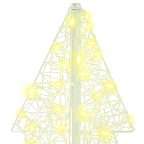 Árbol de Navidad con 160 LED Cálido 150 cm Acrílico M 4