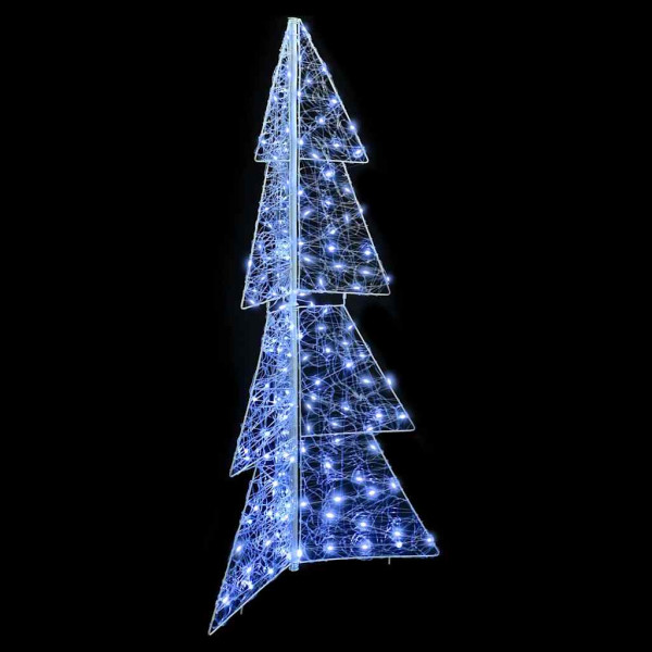 Árbol de Navidad con 160 LED Frío 150 cm Acrílico M 3