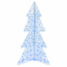 Árbol de Navidad con 160 LED Azul 150 cm Acrílico 2