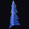 Árbol de Navidad con 160 LED Azul 150 cm Acrílico 3