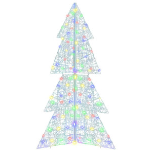 Árbol de Navidad con 160 LED Multicolor 150 cm Acrílico H