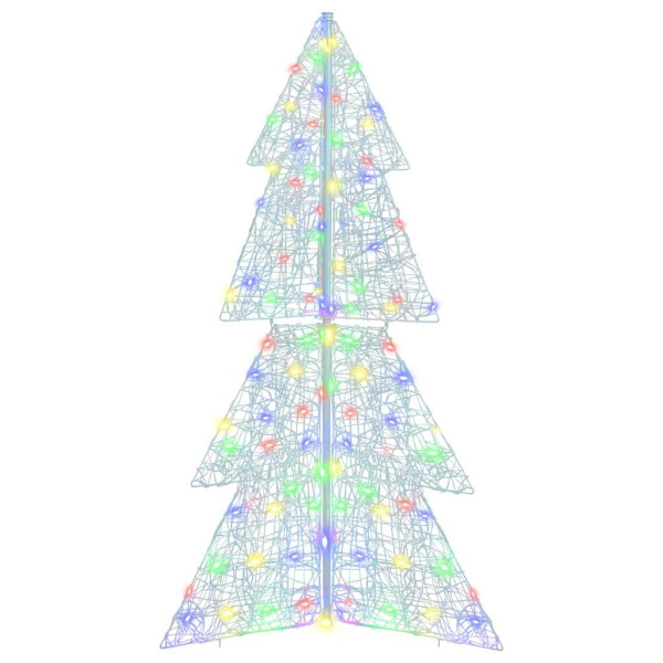 Árbol de Navidad con 160 LED Multicolor 150 cm Acrílico M 2