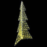 Árbol de Navidad con 240 LED Cálido 180 cm Acrílico 3