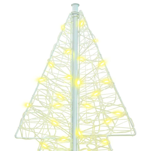 Árbol de Navidad con 240 LED Cálido 180 cm Acrílico M 4