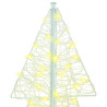 Árbol de Navidad con 240 LED Cálido 180 cm Acrílico 4