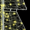 Árbol de Navidad con 240 LED Cálido 180 cm Acrílico 5