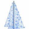 Árbol de Navidad con 240 LED Azul 180 cm Acrílico 4