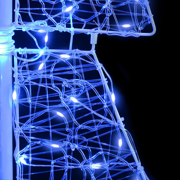 Árbol de Navidad con 240 LED Azul 180 cm Acrílico M 5