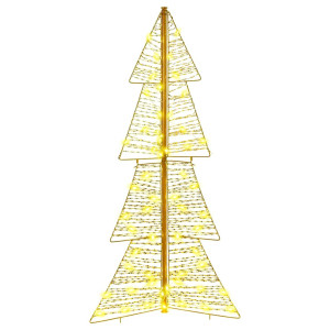Árbol de Navidad con 100 LED Cálido 120 cm PET H