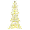 Árbol de Navidad con 100 LED Cálido 120 cm PET 2
