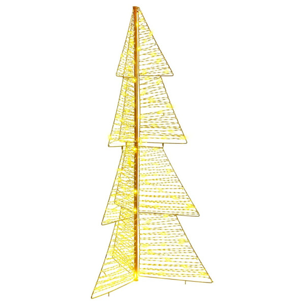 Árbol de Navidad con 160 LED Cálido 150 cm PET D